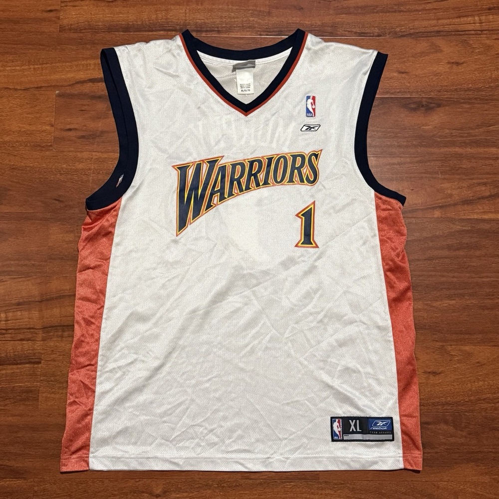 Vintage Golden State Warriors Troy Murphy Reebok Basketball Jersey‎ Men's XL